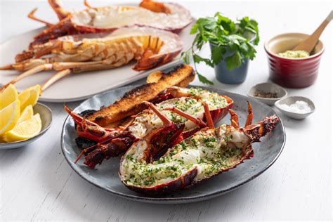 Grilled Half Lobster With Garlic And Herb Butter Recipe Ferguson