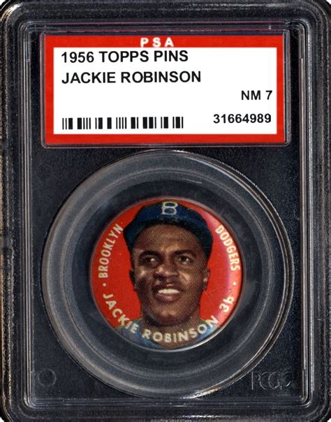 His baseball cards leave behind a legend of robinson's greatness on and off the field. 1956 Topps Pins Jackie Robinson | PSA CardFacts™