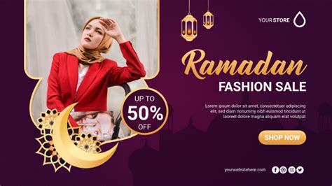 Ramadan Fashion Sale Poster Banner Template Postermywall