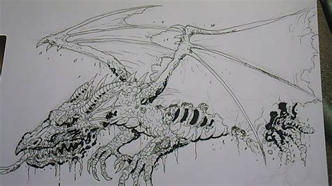 Drawing A Zombie Dragon