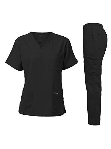 Dagacci Medical Uniform Unisex Women And Mens V Neck Super Stretch
