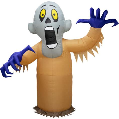 Haunted Hill Farm 10 Ft Shaking Ghost Halloween Inflatable With
