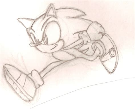 Sonic Running Sketch By Pavagat On Deviantart