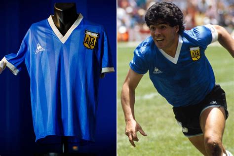 Soccer Star Diego Maradona S Hand Of God Jersey Sells For 9 3m