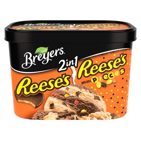 Reeses And Reeses Pieces Breyers® 2in1