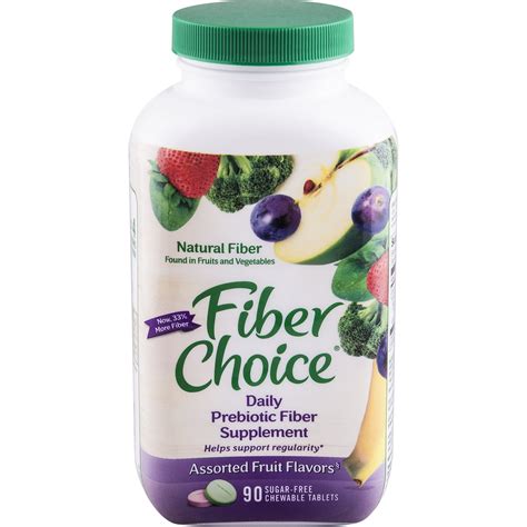 Fiber Choice Daily Prebiotic Fiber Supplement Assorted Fruit Flavors