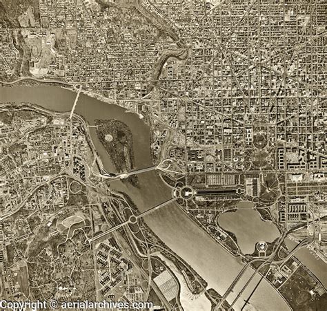 Historical Aerial Photograph Of Washington Dc 1964 Aerial Archives