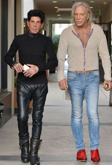 The bad boy of movies, mickey rourke, marks another milestone in his cinematic rehabilitation with a cameo role in the pledge, which reaches our cinema screens on friday. Mickey Rourke and his hairdresser : WalmartCelebrities