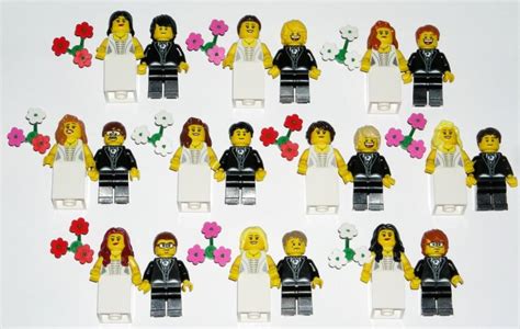 Lego Bride And Groom Minifigure Wedding Cake Topper Custom You Choose