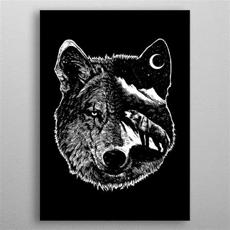 Save The Wolf Poster By Tofan Barmalisi Displate Wolf Poster