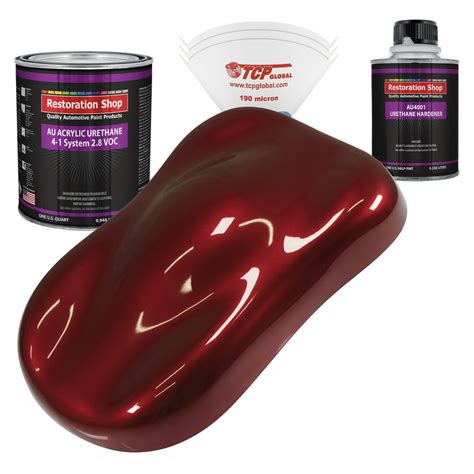 Restoration Shop Fire Red Pearl Acrylic Urethane Auto Paint Complete