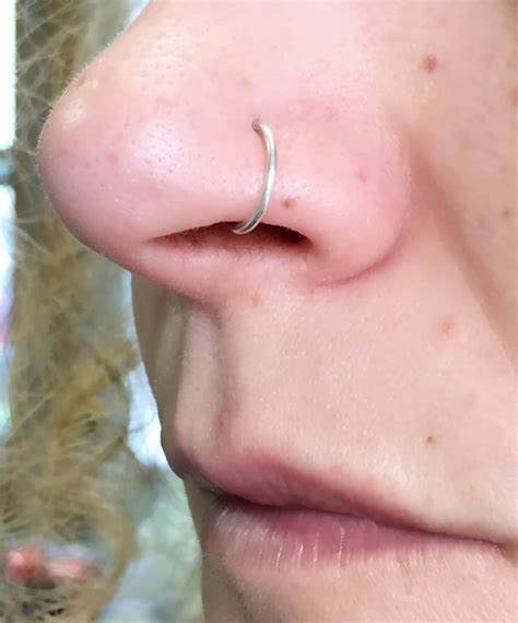 Nose Hoop Septum Hoop Nose Ring 16 18 20 Gauge Etsy