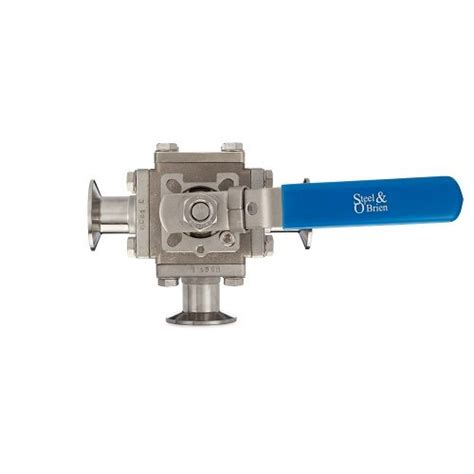 Buy Three Way Encapsulated Tri Clamp Ball Valve Sanitary Fittings