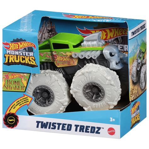 Hot Wheels Twisted Tredz Bone Shaker Monster Trucks Toy Ea Ct Shipt