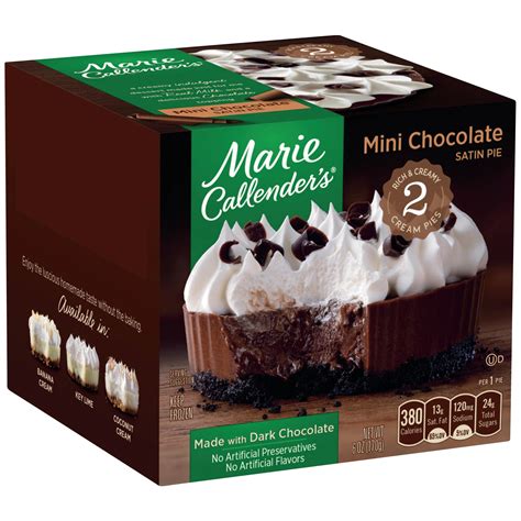 So really, you can't go wrong. Marie Callender's Chocolate Satin Mini Pies - Shop Desserts & Pastries at H-E-B