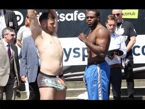 Hung Like A Rhino Again Dave Allen V Lenroy Thomas Official Weigh In Brook V Spence