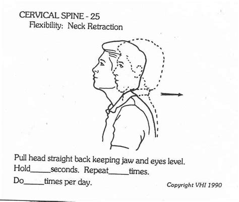 Axials Chin Tucks Neck Exercises Physical Therapy Exercises