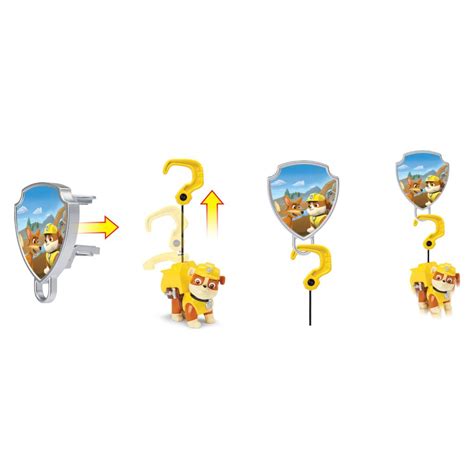 Action Pack Rubble With Extendable Hook And Pup Badge Paw Patrol