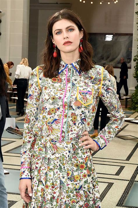 Alexandra Daddario Attends The Tory Burch Fashion Show During Nyfw In