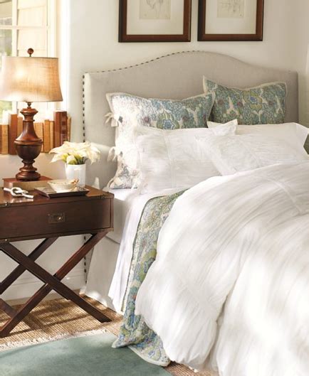 How to upholster a headboard and frame. DIY Drop Cloth/Nailhead Trim Upholstered Headboard ...