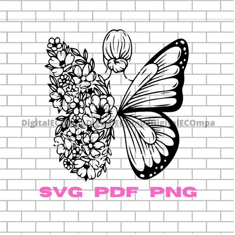 Butterfly SVG PNG Circut Cut Files Layered Files Etsy