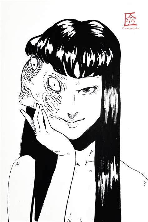Junji Ito Inspired Sticker Body Horror Manga Anime Scary Goth Etsy