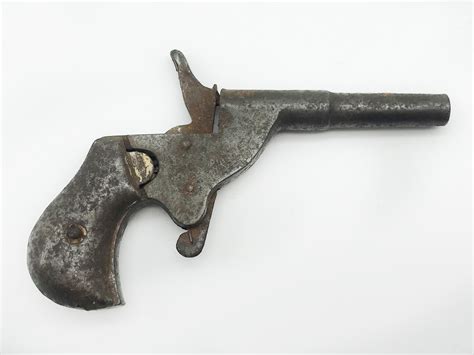 Sold Price Antique Cast Iron Starter Pistol Marked Drgm September 1