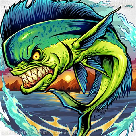 What is mahi mahi fish. Angry Mahi-Mahi Fish T-Shirt Design - Flyland Designs ...