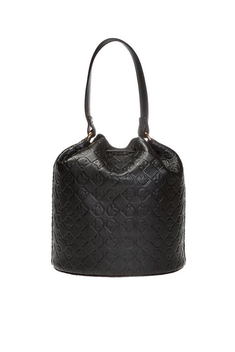 Corona beer cotton canvas shoulder duffel travel bag. Furla Leather 'corona' Shoulder Bag in Black - Lyst