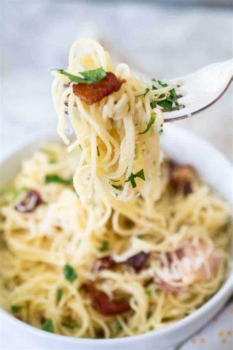 Easy Pasta Carbonara Recipe The Happier Homemaker