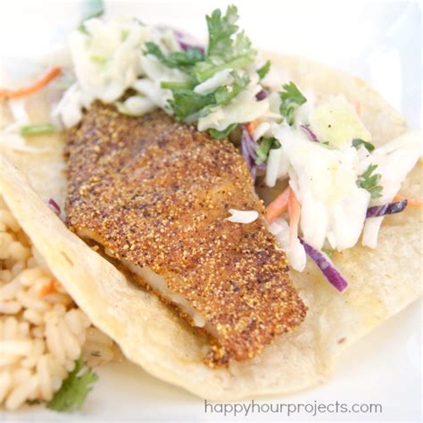 Easy Baja Fish Tacos Happy Hour Projects