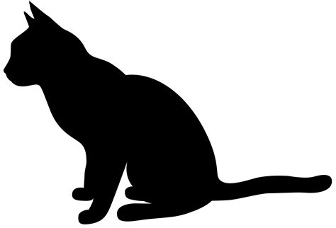 Cat Outlines Clip Art Library