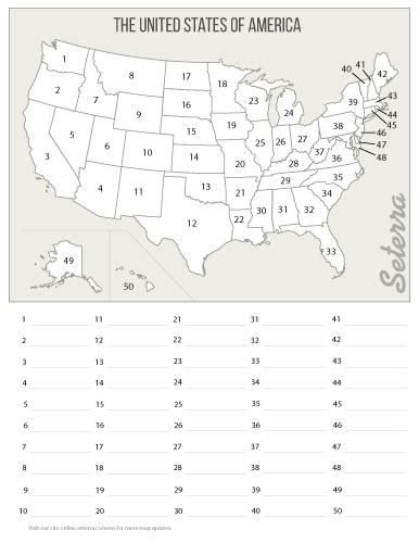 Printable 50 States And Capitals Map