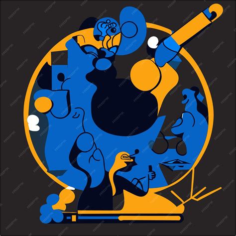 Premium Vector | Transcending boundaries abstract art and science unite