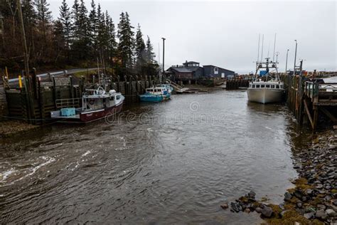 Harbour Of Halls Harbour Of Nova Scotia In Canada Editorial Photography