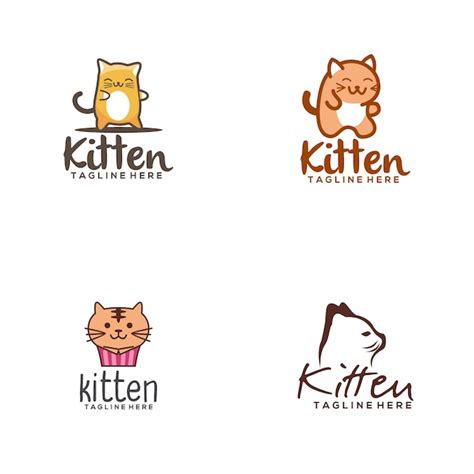 Premium Vector Kitten Logo