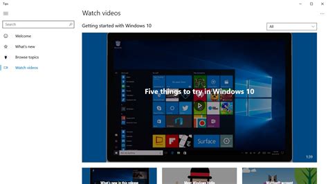 Microsoft Tips For Windows 10