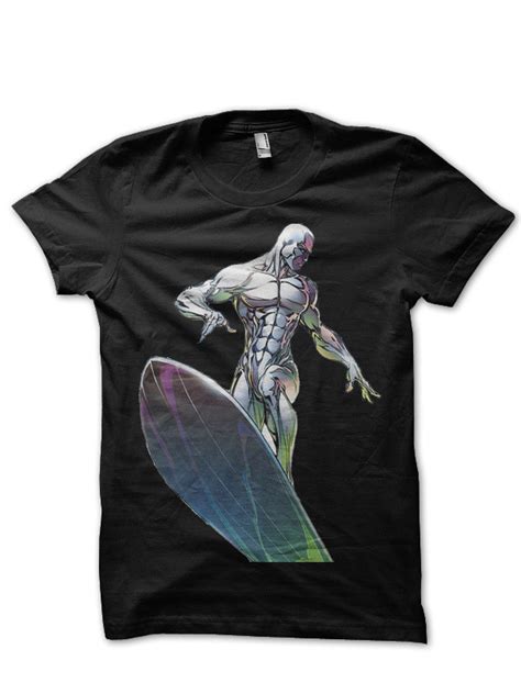 silver surfer black t shirt supreme shirts