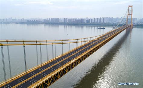 Worlds Longest Double Deck Suspension Bridge Opens To Traffic China