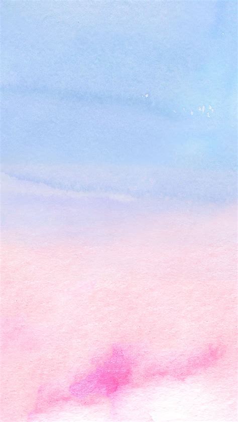 Blue And Pink Watercolor Blue Background Wallpapers Pink Background