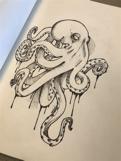 Octopus Drawings Tattoos