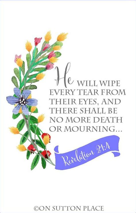 Revelation 21 Free Printable And Floral Numbers Inspirational Scripture