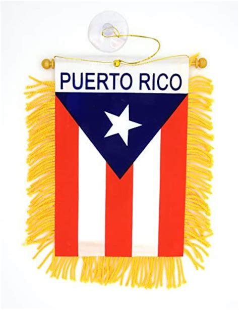 Puerto Rican Car Flag Bannerspuerto Rico Mini Car Flags4x6 Etsy