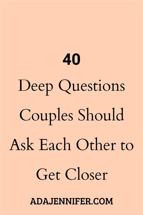 Deepen Your Connection With 40 Thought Provoking Questions For Couples