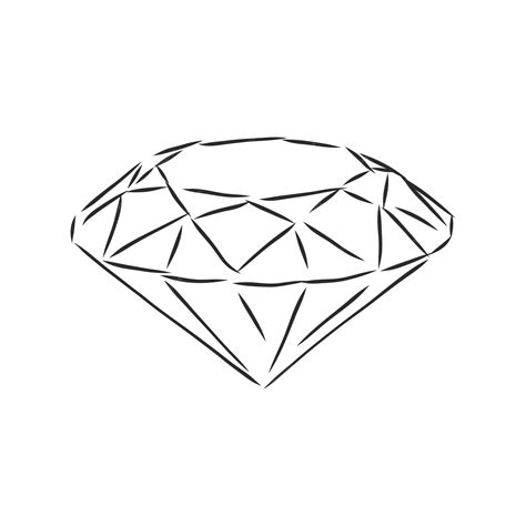 Lápiz De Dibujo Diamante Diamante Dibujo Vectorial Ilustración