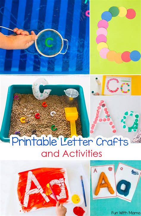These Toddler And Preschool Printable Letter Crafts And Activities Are