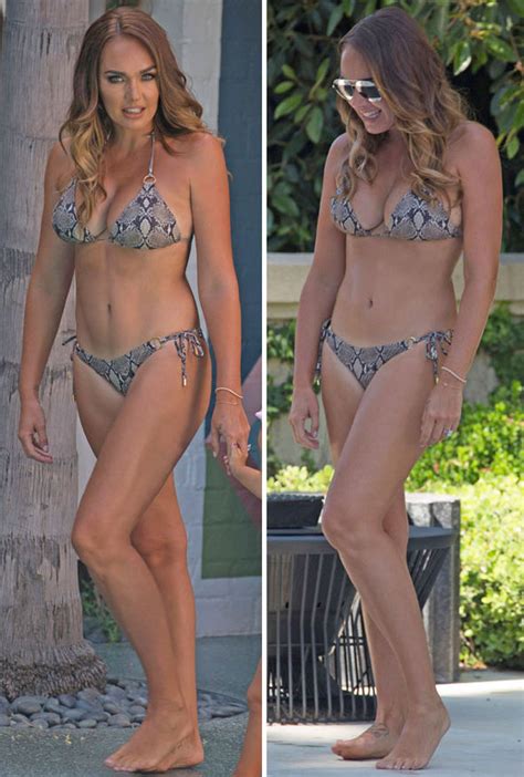 Tamara Ecclestone Shows Off Sexy Curves In Snakeskin Bikini In La Celebrity News Showbiz
