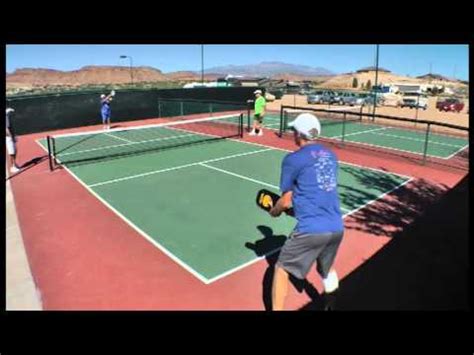 Scoring in singles competition is not as complex as the doubles' competition. 2012 Huntsman Pickleball 50+ Singles Gold Medal Match ...