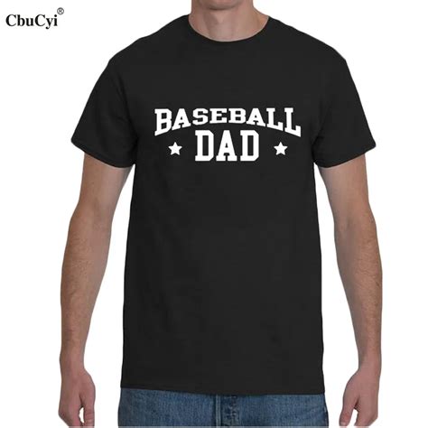 Baseball Dad Mens T Shirt Best Daddy T White Black Cotton T Shirt Mens Clothing S Xxl Funy