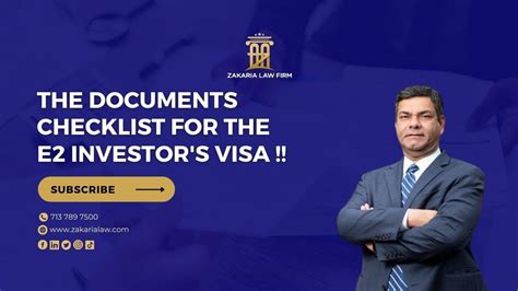 E2 Visa Document Checklist Required Documents For E2 Visa Application 2022 Youtube